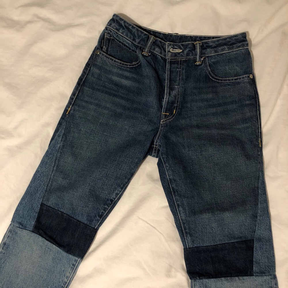 $390 Helmut Lang Patchwork Jeans - image 7